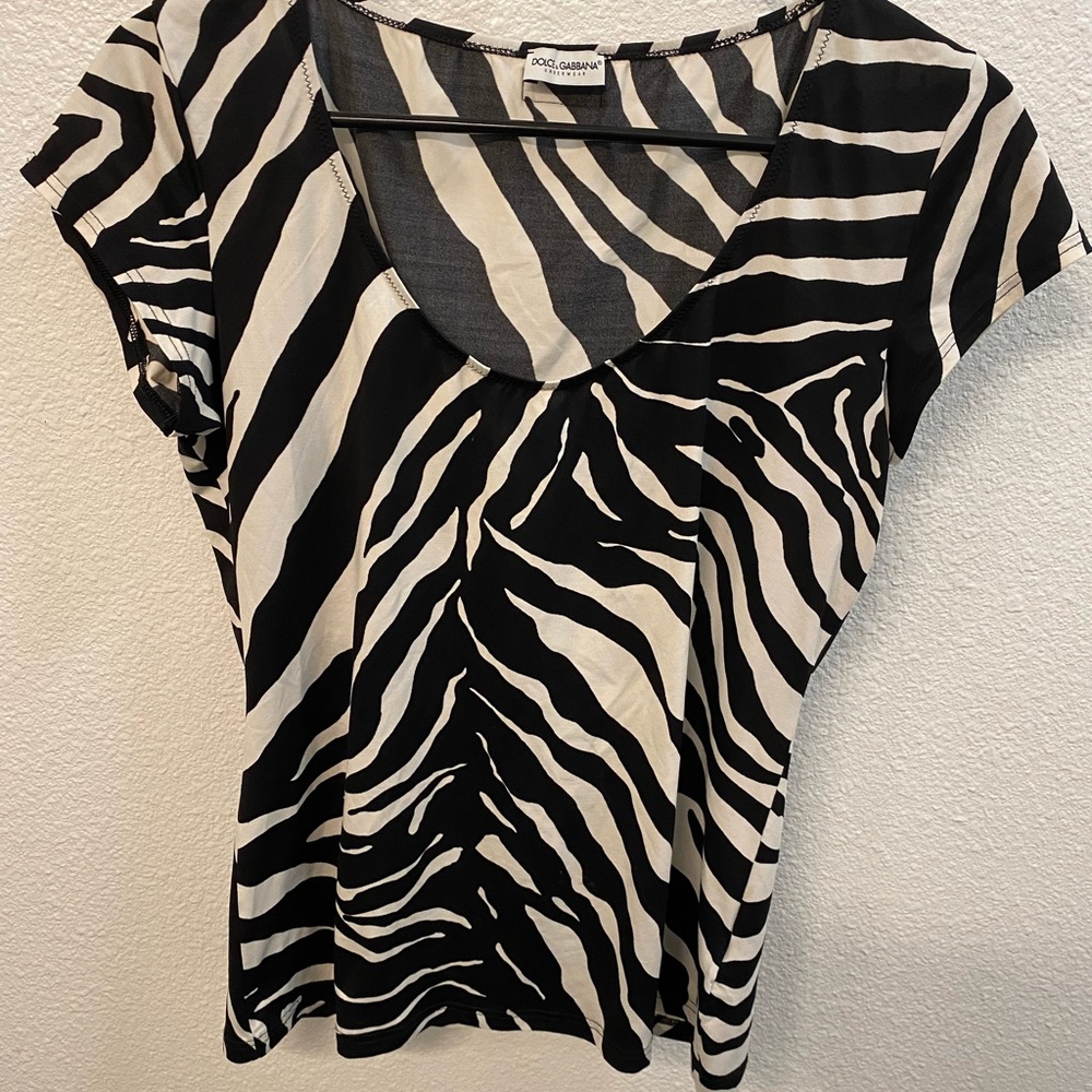 Dolce and Gabbana zebra sleep top🖤🤍🖤